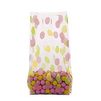 Small Easter"Egg Doodle" 7x2x3" Cello Cellophane Party Treat Food Snack Bags (75 ct)