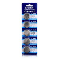YCDC CR2450 DL2450 BR2450 LM2450 5029LC 3V Button Coin Cell Battery Bulk Lots Single Use, for Wristwatch Toys Remote Controllers, 5pcs