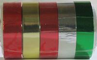 American Greeting Gift Ribbon Packs (1000 ft # 6021 (5 Color Flat Metallic))