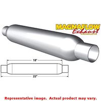 Magnaflow 18129 Universal Aluminized 4 Inch Round Center Glasspack Performance Muffler