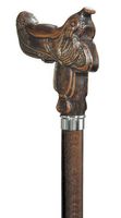 Cowboy By Choice Saddle Walking Stick by Harvy Canes and Concord