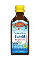 Carlson - Kid's The Very Finest Fish Oil Liquid, 800 mg Omega-3s, Norwegian, Wild-Caught Fish Oil, Omega 3 Liquid for Kids, Sustainably Sourced, Lemon, 200 ml