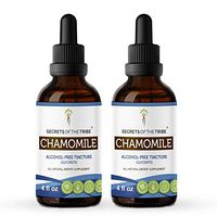 Chamomile Alcohol-Free Liquid Extract, Organic Chamomile (Matricaria Recutita) Dried Flower Tincture Supplement (2x4 FL OZ)