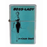 Boss Lady Vintage Vixen Woman Wind Proof Dual Torch Refillable Lighter D-011