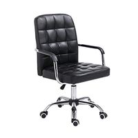 ZLFLD Office Chair Reception Chair Back Waist Chair Back Chair Student Chair Teacher Chair Student Dormitory Chair Office Chair Office Chair (Color : Black)