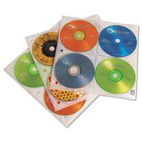 Case Logic CDP200 Two-Sided CD Storage Sleeves for Ring Binder, 25/Pack