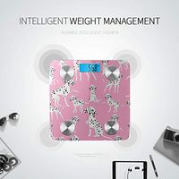 Bluetooth Weighing Scales Cartoon Cute Pet Dog Dalmatian Smart Weight Scale Body Fat Composition Monitor Analyzer with Smartphone App for Body Management-396 Lbs
