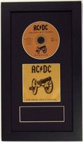 Frames for Cd Disc, CD Booklet and Concert Ticket. Featuring a Black Mat Design with Black Moulding--Great for authgraphed cds