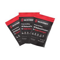 BuiltByStrength 10 Pack Whey Protein Samples - Belgian Chocolate Grass Fed NSF Certified All Natural Whey Isolate Protein Powder - Tastes Great, Non GMO and Gluten Free