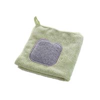 Cleaning Cloths,Pack of 3 Towels,2 Colors (Green)