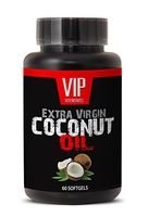 Fat Burner Supplement - Extra Virgin Coconut Oil - Coconut Oil Supplements Weight Loss - 1 Bottle 60 Softgels