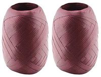 2-Pack - Berwick-Offray - Burgundy - Splendorette Crimped Curling Ribbon - BCE12-31 - Bundle of 2 Mini Kegs - Each is 66 ft per Keg.