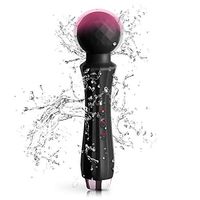 Acvioo Personal Wand Massager for Women with 8 Speeds 20 Patterns USB Rechargeable Quiet Cordless Powerful and Handheld for Back and Neck Relief(Black)