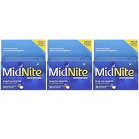 MidNite Sleep Aid for Occasional Sleeplessness, 30 Chewable Cherry Tablets (Value Pack of 3)