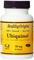 Healthy Origins Ubiquinol Soy Free/Non-GMO Gels, 50 MG,  30 Count