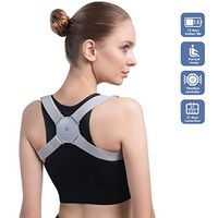 Konjac Posture Corrector with Intelligent Sensor Vibration Reminder Adjustable Back Brace Straightener Smart Posture Reminder and Humpback Correction Trainer for Men Women and Kids