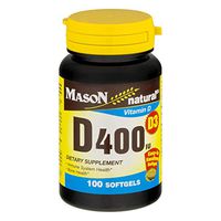 Mason Natural D 400 IU - 100 Softgels, Pack of 2