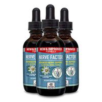 Nerve Factor - Liquid Nerve Support Supplement - Help Support Blood Flow and Calm Relaxation - Turmeric, B-Vitamins, Spirulina and Passionflower