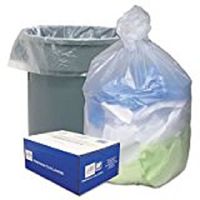 Can Liners, 55-60 Gallon, 14 mil, 38"x60", 200/CT, Clear, Sold as 1 Carton