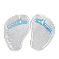 HEALIFTY Gel Flip-Flops Forefoot Pads Butterfly Pattern Shock Absorber Pads (Blue)