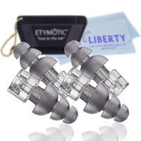 Etymotic High-Fidelity Earplugs ER20XS (2 Pairs, Standard Fit, Frost Color) - High Fidelity Noise Reduction - Includes Carrying Case, Neck Cord and Liberty Cloth (Standard Fit)