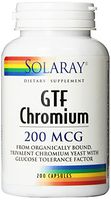 Solaray GTF Chromium Capsules, 200 mcg, 200 Count