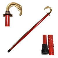 Nautical World Antique Brass Vintage Elephant HEADWALKING Stick Cane Handle Wooden Cane, Affordable Gift Decorative Walking Cane Fashion Statement for Men/Women/Seniors/Grandparents! Item New Year Gi