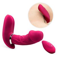 Hands Free Silicone Pleasure Toy Wearable Clitóriàl Stimulàtor Women Couple S(ex Toys Didó Vibràntor for Women Couple Large Beat Wànd for Woman Vibràntor Rechàrgeable-Vibràtion-Waterproof,Red,Tshirt