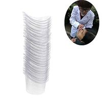 50 Pcs Non Sterile Disposable Plastic Eye Wash Cups Portable Disposable Measuring Cup 5ml Eye Flush Cleaning Cups Vials for Storage or First Aid Kit Use by PPX