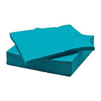 Ikea Fantastisk - Paper Napkin, Turquoise / 50 Pack / 50 Pack - 40X40 Cm