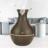 DCC USB Wood Grain Essential Oil Diffuser Ultrasonic Air Humidifier Household Aroma Diffuser Aromatherapy Mist Maker with Light