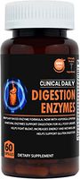 Clinical Daily Digestive Enzyme Supplements. 18 Essential Natural Source, Raw Plant Systemic Enzymes with Amylase Protease Lipase. Proteolytic and Digestive Enzymes For Women & Men. Pure Non GMO 90 Ct