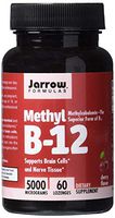 Jarrow Formulas Methylcobalamin (Methyl B12), Supports Brain Cells, 5000 mcg, Lozenges