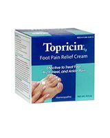 Topricin Foot Pain Relief Therapy Cream (4 oz) Fast Acting Pain Relieving Rub