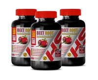 Circulation Support Supplement - Beet Root 1000MG - Rich Source of Vitamins and Minerals - Beets for high Blood Pressure - 3 Bottles 360 Capsules