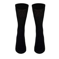 NuVein Diabetic Socks Sensitive Foot Comfort Loose Knit, Black, X-Large