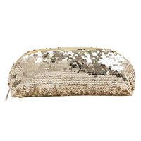 Putars Fashion Ladies Sequin Pen Holder Large Capacity Lightweight Cosmetic Storage Bag