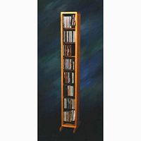Dowel CD Storage Tower (Honey Oak)