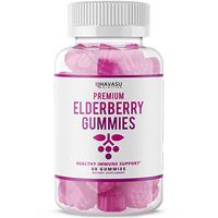 Havasu Nutrition Elderberry Gummies 100mg - Supports Immune System Health - Made with Plant-Based Pectin - NO Gelatin, NO Fructose Corn Syrup, Gluten Free - Natural Ingredients, 60 Gummies