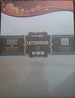 Geographics Pumpkins & Leaves Letterhead, 8.5 x 11 Inches, Design, 25-Sheet Pack (48406)