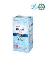 WOW Lady Bladder Control Pads for Women Panty liners Long Size Organic Incontinence Pads Unscented 100% USDA Certified Cotton with Wings Natural Breathable, Hypoallergenic for Sensitive Skin (28 Pads)