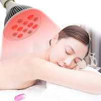 YLTTZ 36W Far Infrared Heat Lamp, Led Light Red 660Nm and Near Infrared 850Nm Led Light Therapy Bulbs for Skin and Pain Relief Enhancing Blood Flow, for Family Beauty Salon Health Centre