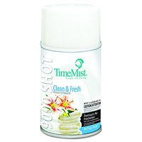 TimeMist 1042637 9000 Shot Metered Air Fresheners, Clean N' Fresh, 7.5 oz Aerosol (Case of 4)