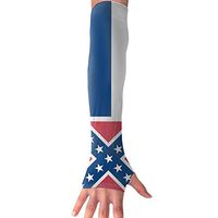 Fansa Mississippi Flag Cooling Arm Compression Long Sleeve Sun Guard Outdoor Protection