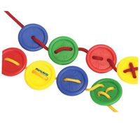 Lacing Buttons Tactile-Braille Activity Set - 140pc