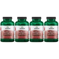Swanson Sunflower Lecithin Non-GMO 1,200 mg 90 Sgels 4 Pack