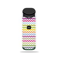 MightySkins Skin Compatible with SMOK Nord - Rainbow Chevron | Protective, Durable, and Unique Vinyl Decal wrap Cover | Easy to Apply, Remove, and Change Styles | Made in The USA