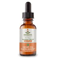 Restore Calm Hemp Oil Infusion, 300 mg, Spice Flavor - 1 Ounce (30ml) - Supports Functional Calming for Stress Relief, Relaxation, Healthy Sleep Patterns, and achy Muscles