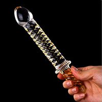 A-YUEYUE Realistic Glass Body Beads Plug with Handle for Women Men Beginners Training