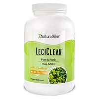 NaturalSlim Non GMO Lecithin Granules with Choline - 100% Pure Powder Dieatary Supplements - Easily Dissolves in Protein Shake for Metabolismo Support